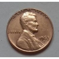 1 цент, США 1963 D