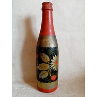 Хохлома 1975 г бутылка СССР УССР сувенирная этикетка