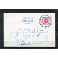 Пакистан. Почтовая карточка прошедшая почту. 1994