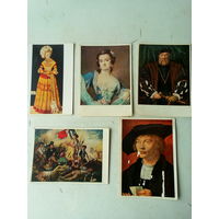 Открытки почтовые "Картины художников" Германия