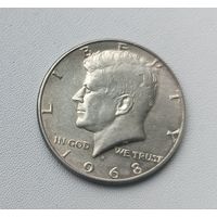 1/2  доллара 1968
