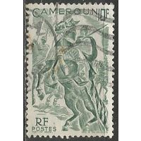 Камерун(французский). Воин на коне. 1946г. Mi#285.