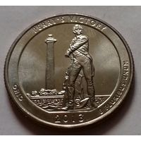25 центов, квотер США, Мемориал мира, штат Огайо, D