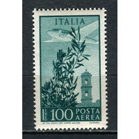 Италия - 1955 - Оливковое дерево, самолет и башня 100L - [Mi. 943] - полная серия - 1 марка. MNH.  (Лот 86EO)-T7P13