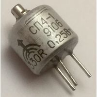СП4-1. 330 Ом ((цена за 6 штук)) Резисторы подстроечные регулировочные непроволочные, переменный 330ом. 1В
