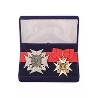 Комплект Знак и звезда ордена Святого Людовика - Франция в подарочном футляре