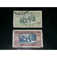 Французский Сенегал 1914 Стандарт. Рынок. 2 марки