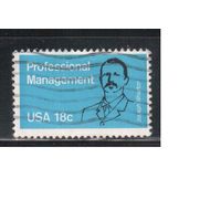 США-1981, (Мих.1491) , гаш. , Личности, Менеджмент, (одиночка)