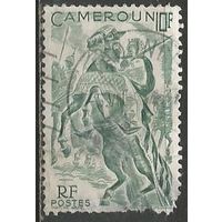 Камерун(французский). Воин на коне. 1946г. Mi#285.