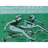 Пригласительный билет Гродно Областная спартакиада стадион Локомотив 1963 г.