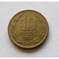Чили 10 песо, 2003