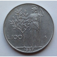 Италия 100 лир. 1957