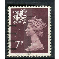 Уэльс и Монмутшир (Великобритания) - 1978 - Королева Елизавета II 7Р - [Mi.25] - 1 марка. Гашеная.  (Лот 82EV)-T25P1