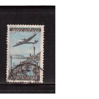 Югославия-1947(Мих.517II,) гаш. ,  Авиация, Самолеты, Города