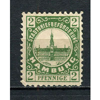 Германия - Гамбург (Hammonia) - Местные марки - 1888 - Архитектура 2Pf - [Mi.28a] - 1 марка. Чистая без клея.  (Лот 79Df)