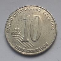 Эквадор 10 сентаво, 2000 (1-10-139)