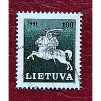 Литва, 1м герб погоня (100) 1991