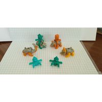 Коллекционные игрушки из Киндер сюрприза. Всадники на динозаврах. 14