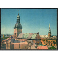 Почтовая карточка " Латвийская ССР. Рига. Вид на старую Ригу"