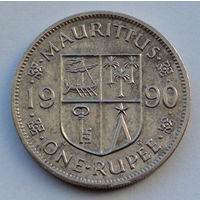 Маврикий 1 рупия. 1990