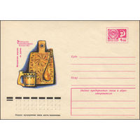 Художественный маркированный конверт СССР N 74-407 (11.06.1974) Народное декоративное искусство  Молдавские изделия из дерева