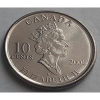 Канада 10 центов, 2001 (4-11-29)