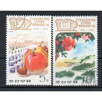 Садоводство КНДР 1976 год  серия из 2-х марок
