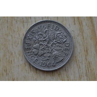 Великобритания 6 пенсов 1964