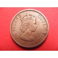 2 цента 1965 года Восточные Карибы