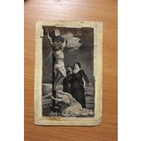 Старая металлизированная фотография, изображение, размер 14*9 см.