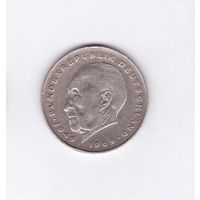 Германия 2 марки, 1974 F Конрад Аденауэр. Возможен обмен