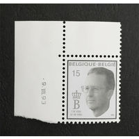 Бельгия 1993 г. Король Бодуэн, полная серия из 1 марки. Чистая #0126-Ч1P10