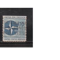 США-1959, (Мих.750) , гаш., НАТО (одиночка)