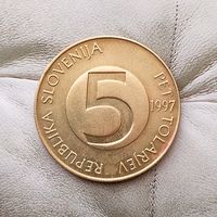 5 толаров 1997 года Словения. Республика Словения.