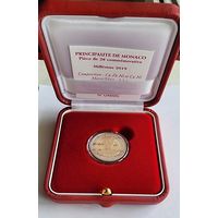 2 евро 2019 Монако 200 лет вступления на престол Оноре V, сертификат, proof