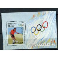 Лаос - 1983 - Летние Олимпийские игры - [Mi. bl. 92] - 1 блок. MNH.  (Лот 155Bi)