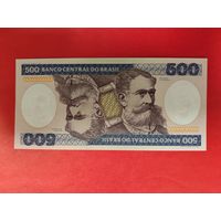 Бразилия 500 крузейро 1981 UNC