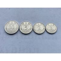 Украина комплект монет 1, 2, 5, 10 гривен ( одним лотом)