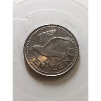 Барбадос 10 центов 2000 год