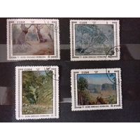Куба 1972 Живопись 10-летие международной гидрологии полная серия 4 марки