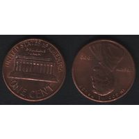 США km201b 1 цент 1990 год (-) (f0