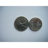 Канада 25 центов 1975г.
