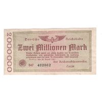 Германия Берлин 2 000 000 марок 1923 года. Состояние aUNC!