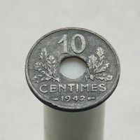 Франция 10 сантимов 1942 Режим Виши