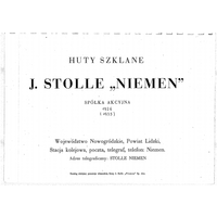 Каталог стеклозавода  J Stolle Niemen (1926-1935гг.), 106 стр