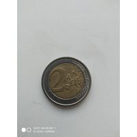 2 евро Италия 2011 год , 150- летние объединения Итальянской Республики