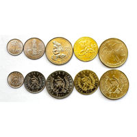 Гватемала набор 5 монет 2012-2016 UNC