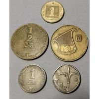 Монеты Израиля Спецвыпуск ХАНУККА (не частые) 5штук