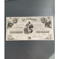 Венгрия 5 форинтов 1852 г. Спец. выпуск денег (Филадельфия)