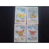 Чехословакия 1961 бабочки